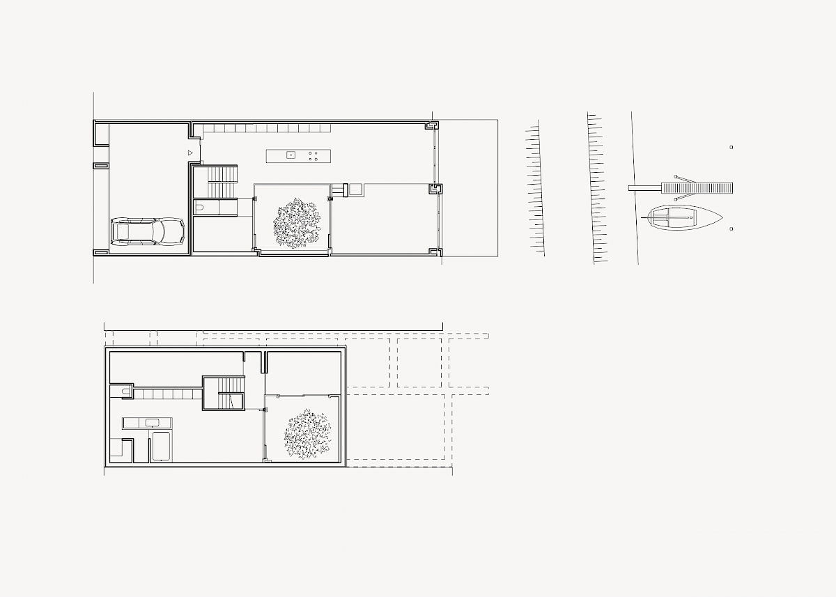 Ground and first floor plan