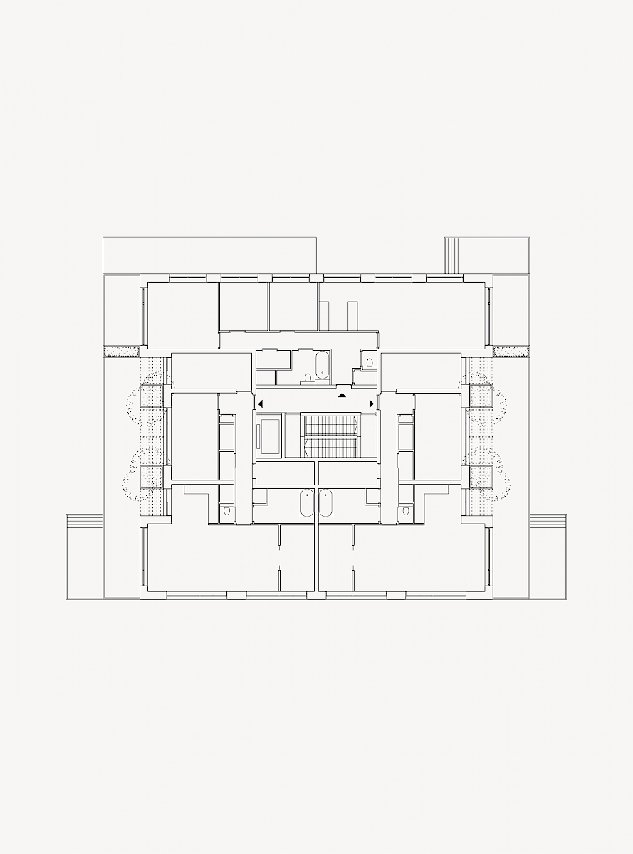 Floor plan, Block E