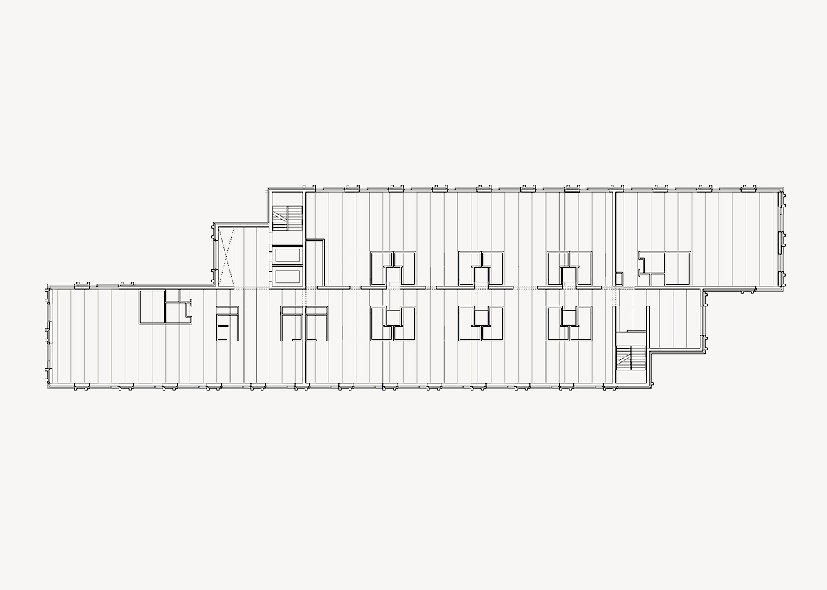 Plattegrond, prefab constructie