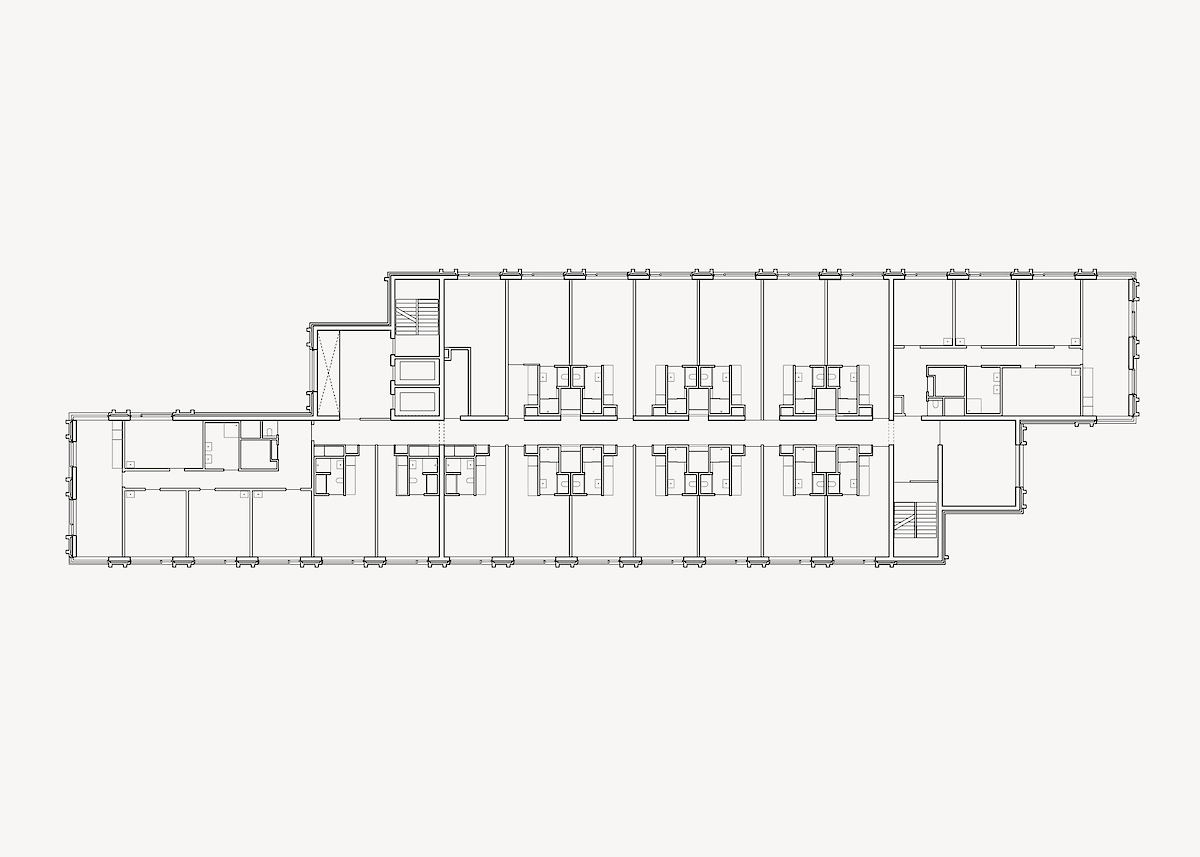 Plattegrond, verdieping 1-12