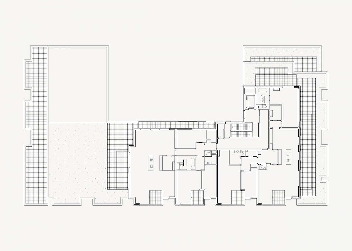 Plattegrond zesde verdieping