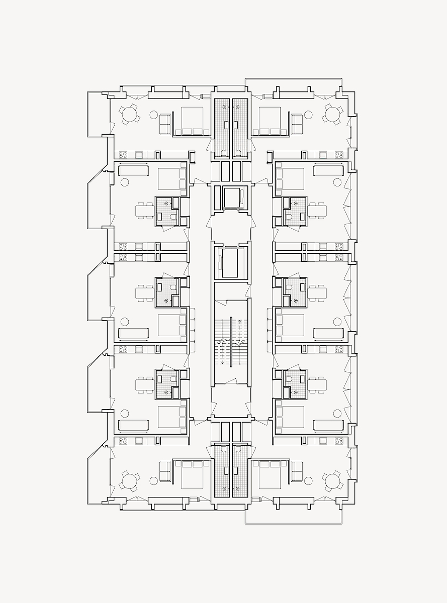Standard floor plan with layout