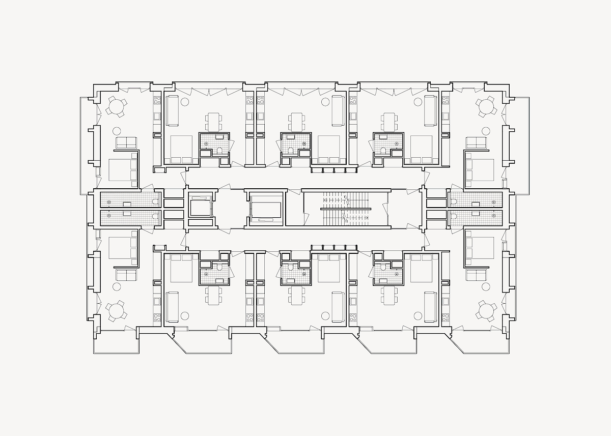 Plattegrond<br>standaard verdieping