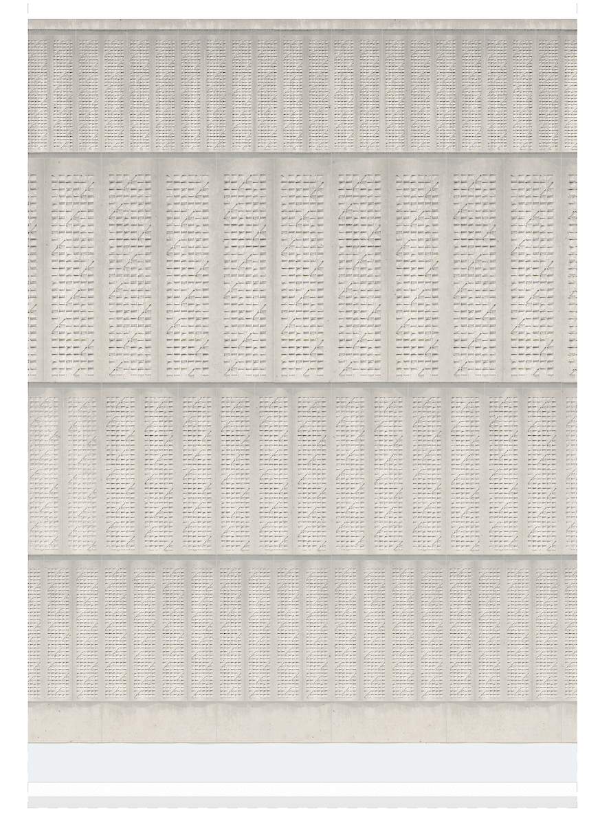 Aging study of facade panels <b>over time